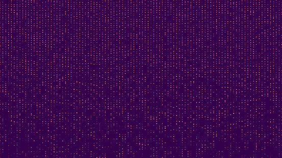Purple fabric background with golden dots abstract full screen