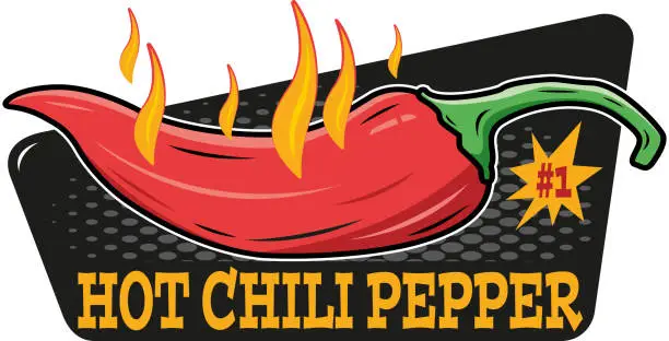 Vector illustration of CHILI PEPPER