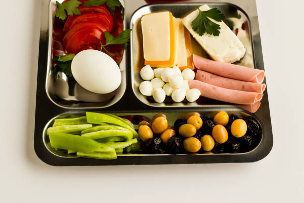 istock Traditional Turkish Breakfast in metal tray 2078083727