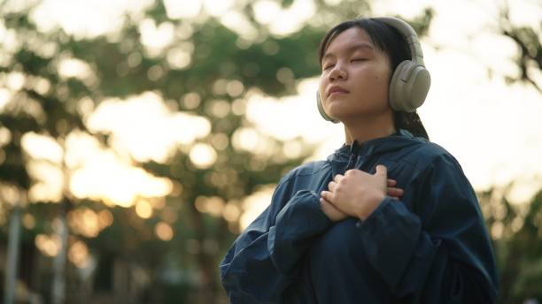 istock Breathing inhaling at nature. 2078091084