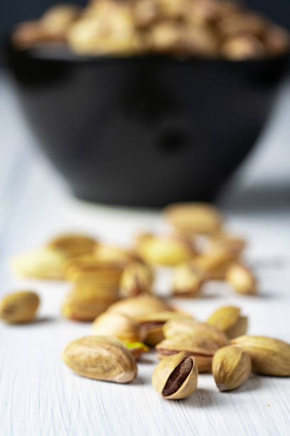 Roasted and salted or raw organic pistachios