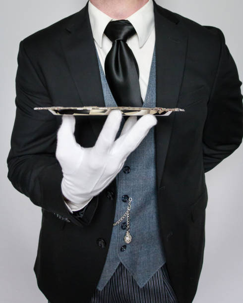 istock Butler With Tray At Your Service 2078226367