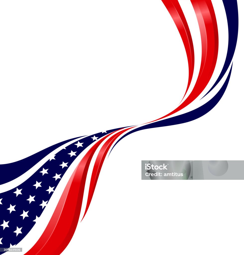 Us Flag Diagonal Stock Illustration - Download Image Now - Fourth of ...