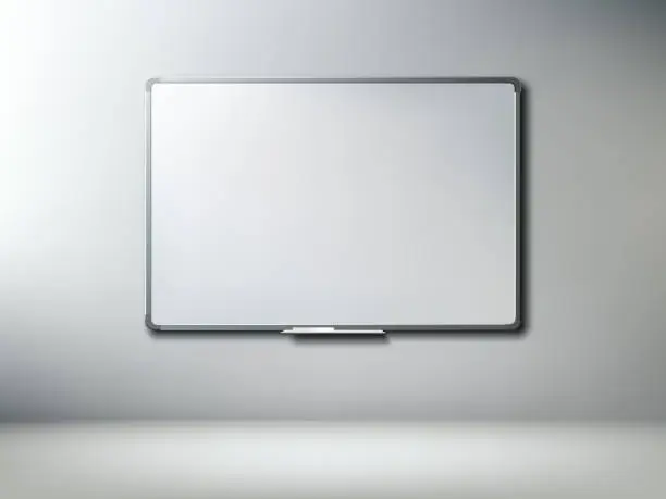 Vector illustration of white board