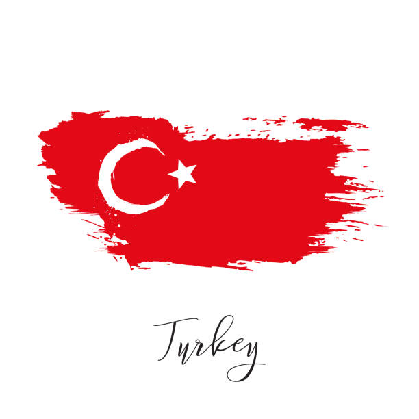 istock Turkey vector watercolor national country flag icon 2078239661