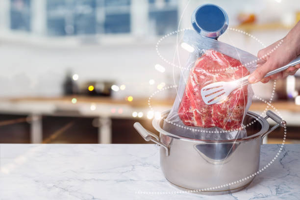 istock The concept of cooking vacuum packed meat. 2078241966