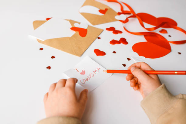 istock Text: I love grandma, children's creativity gift 2078248657