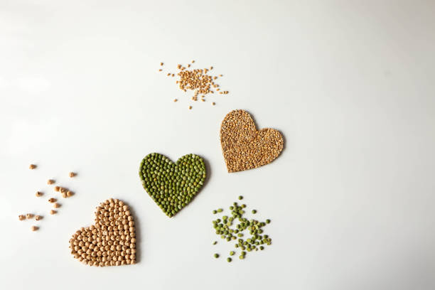 Metaphor for sustainable: savings, investing, diversification, growth, potential, patience, using millet, green lentils and barley seeds.