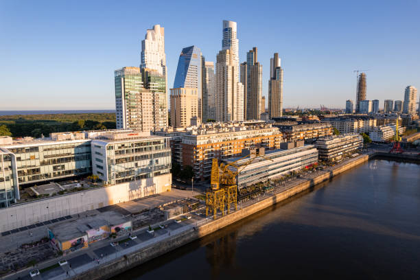 istock Puerto Madero skyline at sunset 2078258360