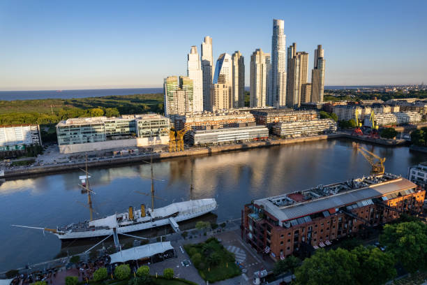 istock Puerto Madero skyline at sunset 2078258794