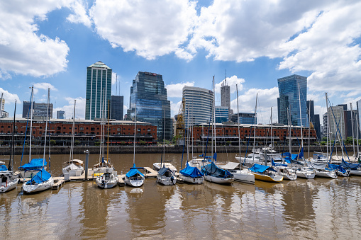 Puerto Madero skyscrapers on a sunny day in Buenos Aires