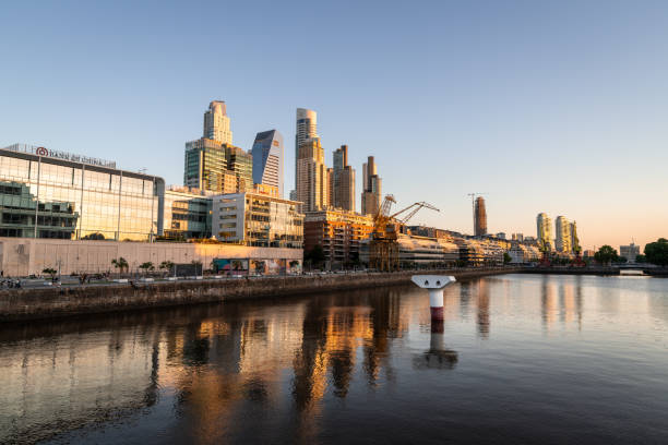 istock Puerto Madero skyline at sunset 2078258919