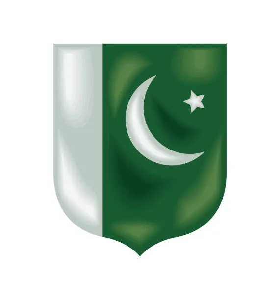 Vector illustration of pakistan day flag freedom