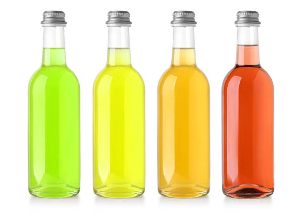 Set of bottles with soft drink