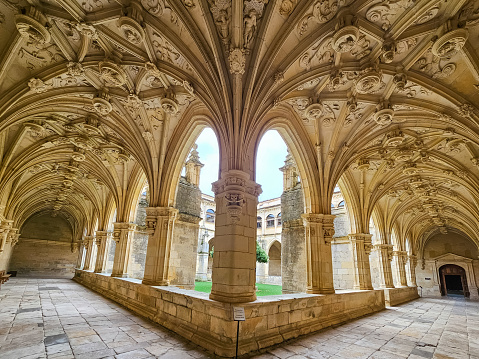 Cloister of the Royal Monastery of San Zoilo in Carrion de los Condes, province of Palencia