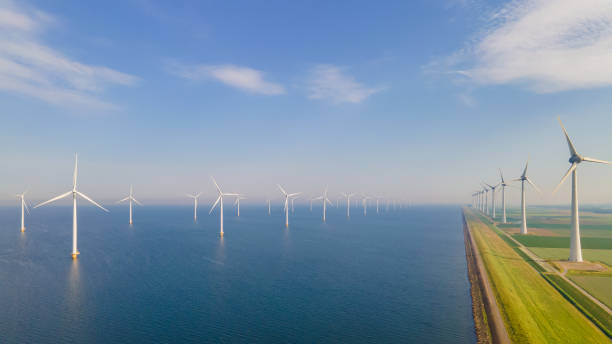 istock Windmill park in the ocean 2078317846