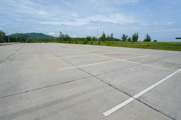 istock Public parking lots that are empty on days when there are no people. 2078330790