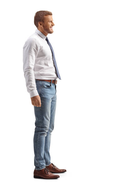 istock Man in jeans and white shirt standing 2078331948