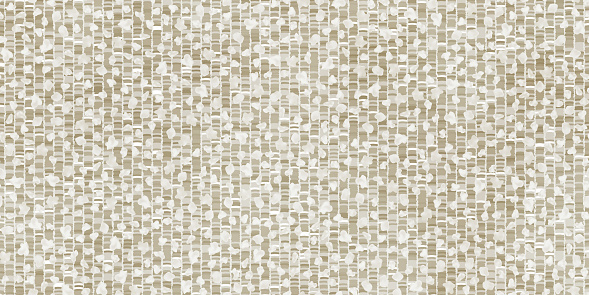 Noduled grunge texture of a seamless beige boucle pattern. Background upholstery fabric made of cotton or wool. Vector-based artwork. Fluffy carpet with twill fibers