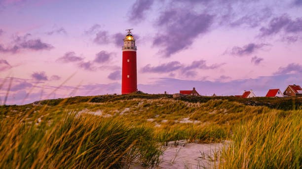 istock Texel lighthouse during sunset Netherlands Dutch Island Texel Holland 2078359011