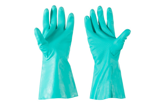 Working Gloves Over White Background