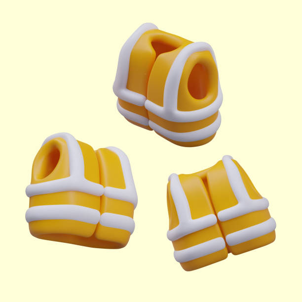 istock Set of signal vests, view from different angles. Yellow overalls with reflective stripes 2078379896