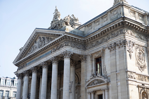 The former Brussels Stock Exchange building, usually called the Palais de la Bourse
