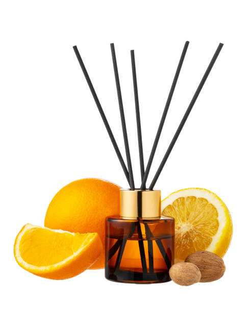 istock Citrus aromatic diffuser with citrus scent isolated on white background 2078430394