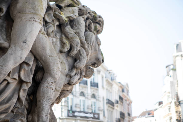istock Lion sculptures outside the Bourse in Brussels 2078431466