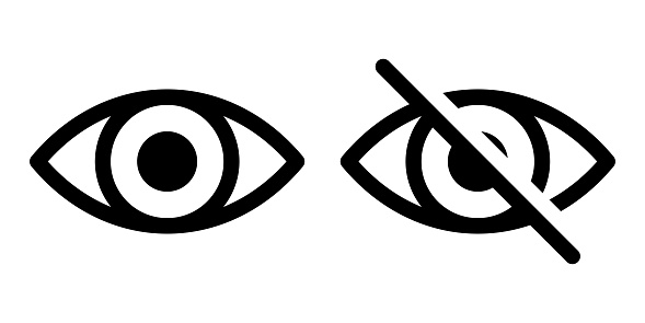 Blind icons basic simple design