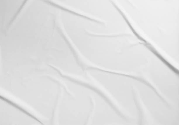 istock Paper wrinkled texture, glued poster template. 2078443437