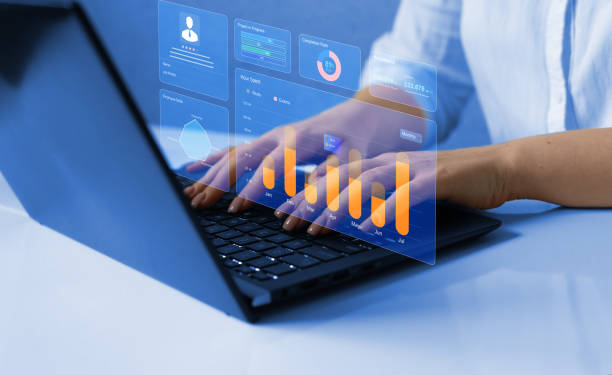 istock Advisor using Employee-KPI Dashboard on screen.Empoyee profile dashboard and hr. HR Attrition,Employee retention, human resources Analytics and Engagement.CRM Customer Relationship Management 2078465821
