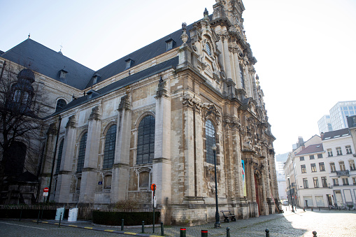 Saint John the Baptist Church at the Béguinage in the City of Brussels. It is a 17th century Roman Catholic parish church built in the Flemish Baroque style.