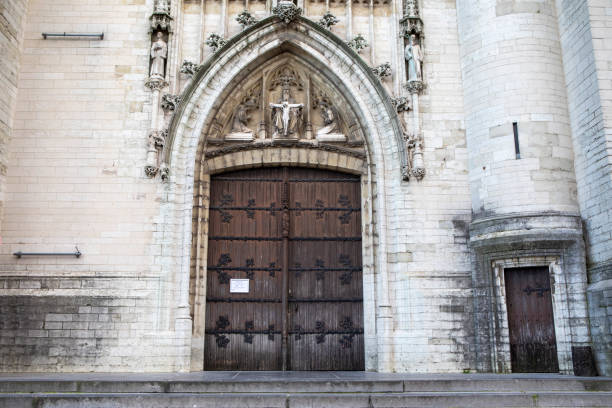 Church of Our Lady of the Chapel (Église Notre-Dame de la Chapelle) in the city of Brussels. A Roman Catholic church located in the Marolles district.