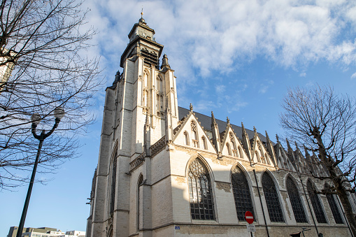Church of Our Lady of the Chapel (Église Notre-Dame de la Chapelle) in the city of Brussels. A Roman Catholic church located in the Marolles district.