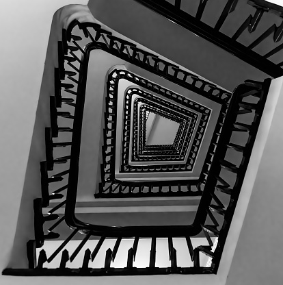 Staircase of Chilehaus Hamburg City