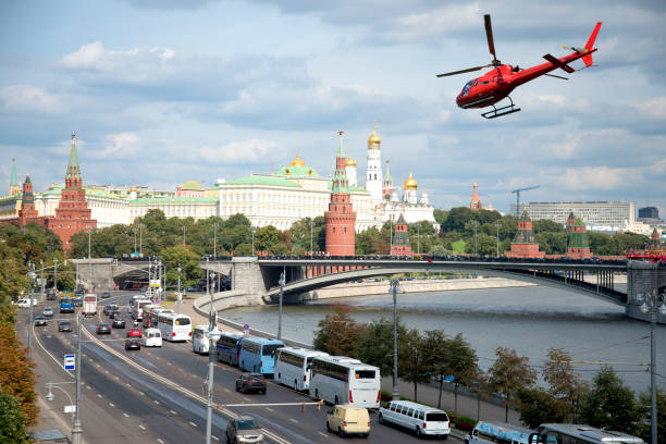 Helicopter tour in Moscow, Russia