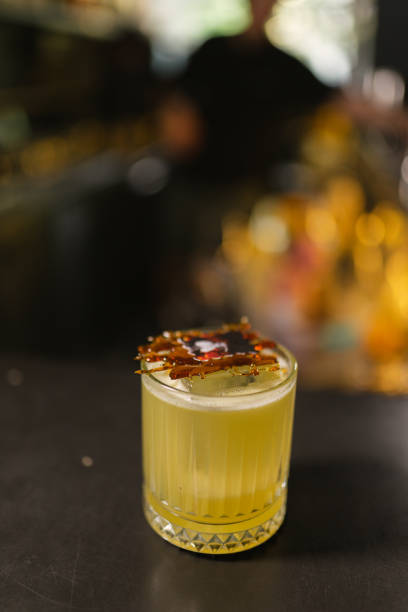 istock Cocktail with hints of cinnamon based on Gin and tropical fruits 2078542805