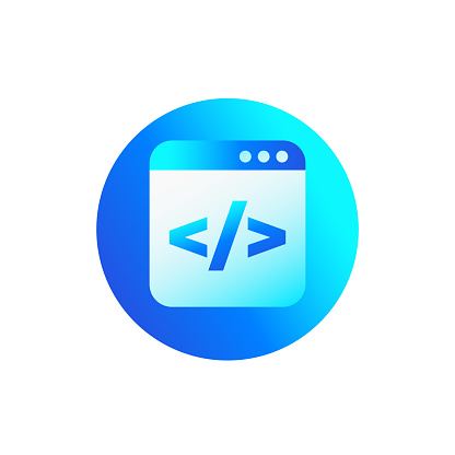 coding or code vector icon