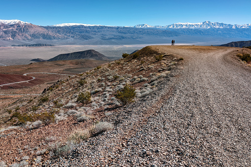 View of Father Crowley Overlook, with Panamint Valley and Telescope Peak in the background, Inyo County, California