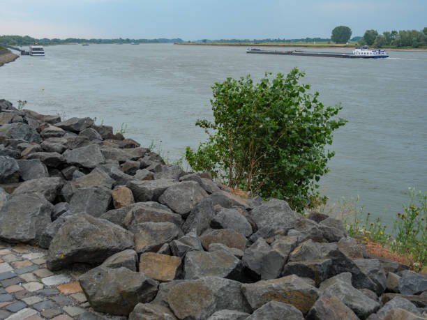 emmerich at the rhine river in germany