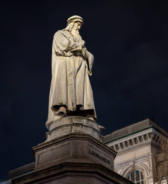 istock Leonardo Da Vinci's monument in Milan, Italy 2078674848