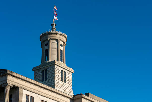 budynek kapitolu tennessee w nashville - tennessee nashville capital government zdjęcia i obrazy z banku zdjęć