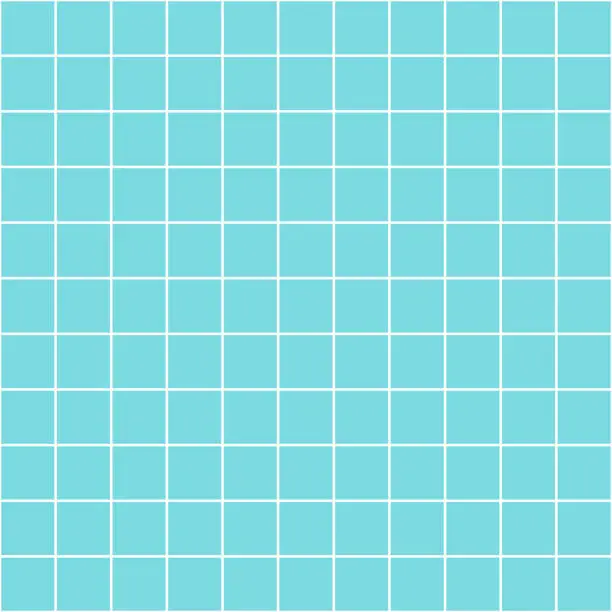 Vector illustration of Flat Blue Bathroom Seamless Pattern