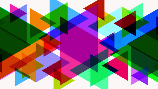 Coloured Triangles Transition - Alpha Channel