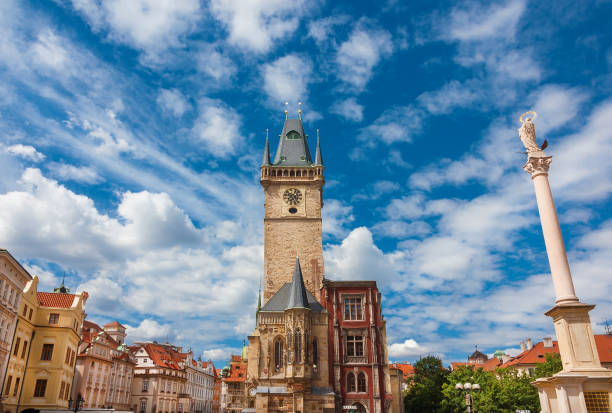 istock Old Town Hall clock tower in Prague 2078810446