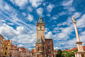 Old Town Hall clock tower in Prague
