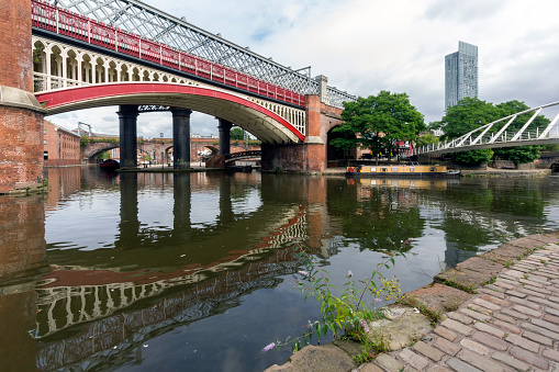 View across the canal at Castlefield, Manchester