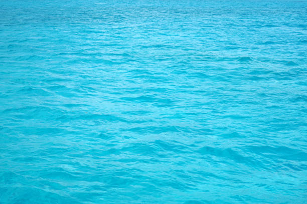 natural background of blue sea water surface