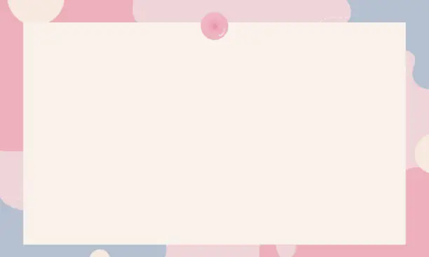 Vector illustration of Cute kawaii abstract pastel banner and poster background